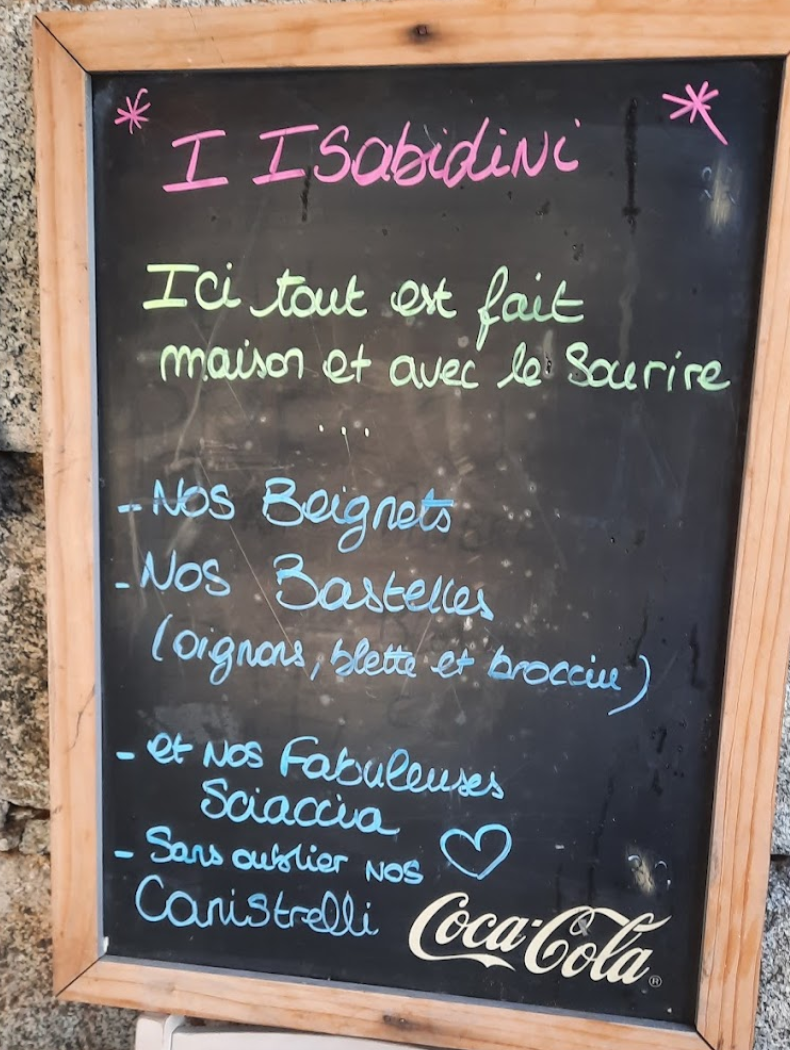 Ardoise : ici tout est fait maison et avec le sourire
